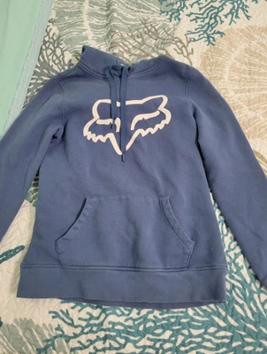 Women's Juniors Blue Fox Racing Pull Over Hoodie Size Small - Image 1 of 3