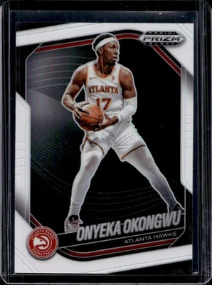 2024-25 Prizm Black Onyeka Okongwu White Prizm #120/175 Hawks - Image 1 of 2