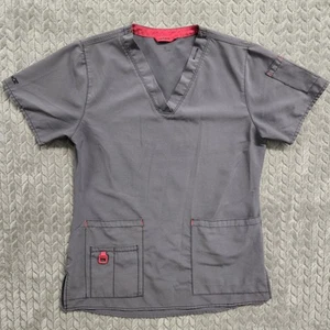 Carhartt Force Scrub Top Womens Size Small Gray Medical Nurse Workwear C12110 - Picture 1 of 8