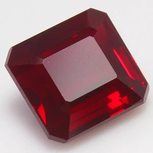 Piedra preciosa natural sin calentar Mogok rojo profundo certificado 6,10 quilates 10x10 mm Ascher - Imagen 1 de 8