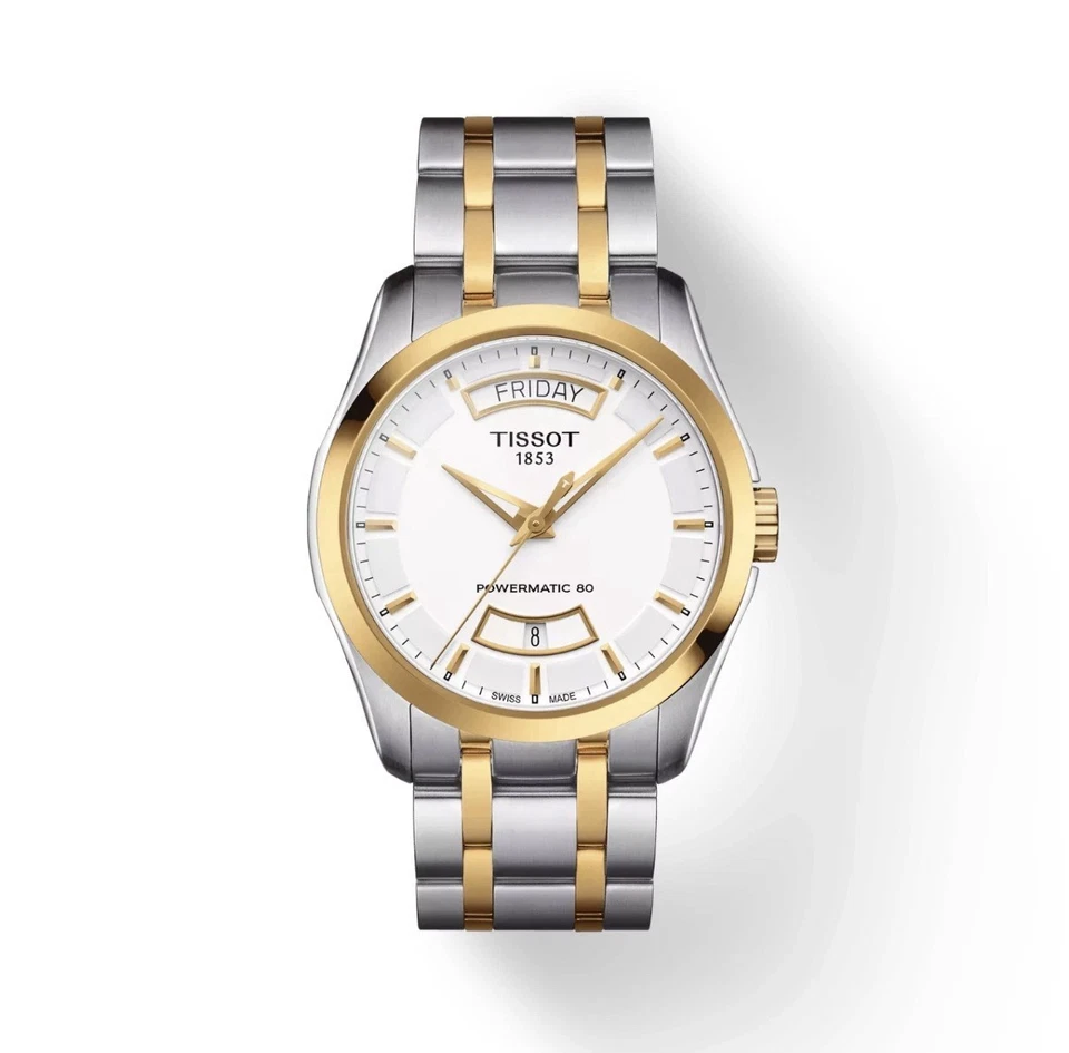 Tissot Couturier Powermatic 80 Two-Toned Men's Watch T0354072201101 Mint Worn 2x - Image 1 of 4