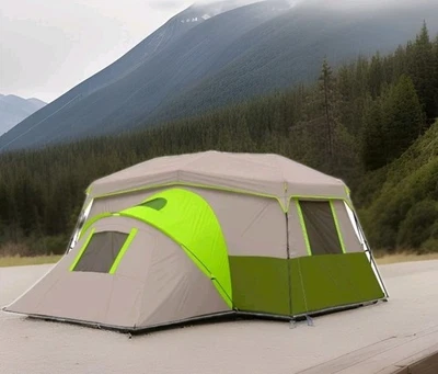 Tienda de campaña Ozark Trail para cabina instantánea para 11 personas con habitación privada verde nueva en caja Foto 1 de 4