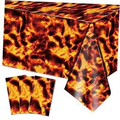  Mantel de Lava Decoraciones Volcán Halloween Llama Mantel Fuego Plástico 3 Foto 1 de 4