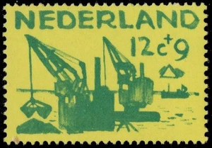 NETHERLANDS B334 - Struggle Against the Sea "Grab Cranes" (pc26811) - Picture 1 of 1