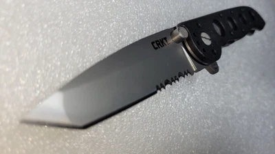 CRKT Carson M16-12Z Folding Tanto Flipper Knife w/3" Bead Blast Serrated Blade - Image 1 of 4