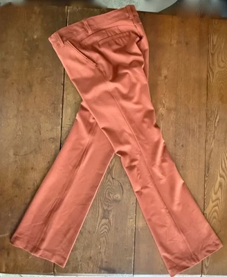 One 5 One Womens Love My Fit Goddess Bootcut Trouser Pants Orange Rust Sz 30/10 - Image 1 of 4