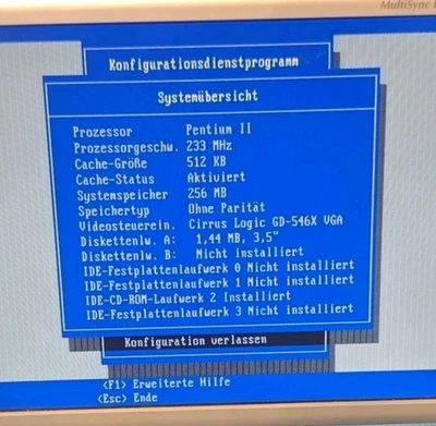 Vintage PC desktop IBM 300GL with Pentium II ISA PCI PS2 256MB RAM OHNE HDD - Bild 1 von 4