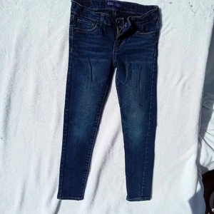 LEVI'S Denim Leggin Jeans Dark Wash  Girls Sz 8 Red Tab - Picture 1 of 14