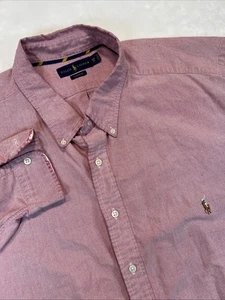 Camisa Ralph Lauren Abotonada Para Hombres 4XB Grande Rojo Claro Manga Larga Calce Clásico - Imagen 1 de 11