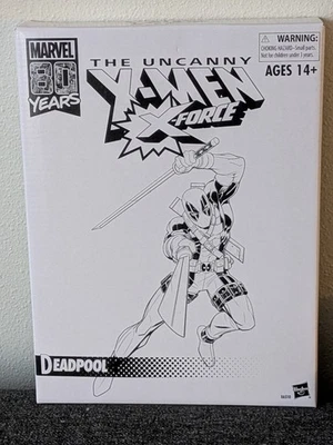 Hasbro X-Men X-Force Retro Marvel Legends 80th Anniversary Deadpool Exclusive - Image 1 of 2