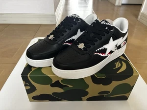 Authentic a bathing ape babe bape sta shark #2 black men’s US 11 new bapesta - Picture 1 of 17