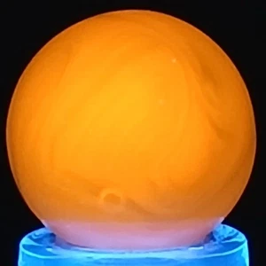 Pequeño mármol Jabo Swirl reactivo a los rayos UV de 0,54 pulgadas casi como nuevo - Imagen 1 de 20