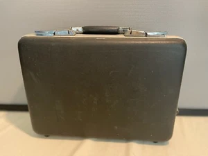 Vintage American Tourister Aktentasche Attache schwarz Hartschale Gepäck ohne Schlüssel USA - Bild 1 von 8