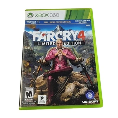 Far Cry 4 Limited Edition Walmart Microsoft Xbox 360 Complete Tested Working  - Image 1 of 4