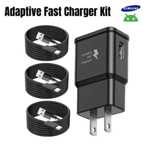 Fast Wall Car Charger Type-C USB C Cable For SAMSUNG Galaxy S8 S9 S10Plus Note10 - Picture 1 of 15