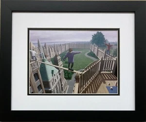 Rob Gonsalves ""High Park Pickets"" stampa artistica incorniciata recentemente personalizzata realismo magico - Foto 1 di 3