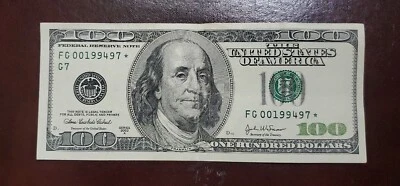 Series 2003A $100 Dollar REPLACEMENT/ Star 🌟  FRN CHICAGO  - Image 1 of 2