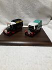 2 X EDDIE STOBART TRUCKS ON WOODEN BASE V.G. CONDITION BEEN ON DISPLAY FOR YEARS