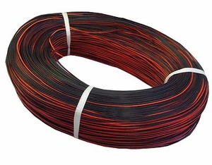 10m LED Tira Cable de Extensión Conexión Hilo Litz 2-adrig Rojo Negro - Bild 1 von 1