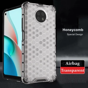 For Xiaomi Redmi Note 9T 9S 8 9 Pro 9A 9C Honeycomb Clear Shockproof Case Cover - Picture 1 of 12
