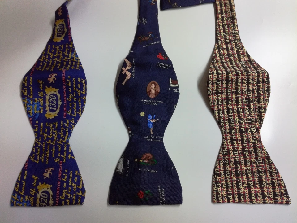 New 100% Silk Self Tie Bow Tie Scottish Accent RRP £12.95 - Image 1 of 1