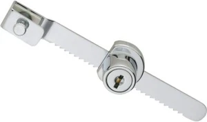 Stanley N183-798 National Hardware Showcase Lock, Keyed, Steel, Chrome Plated - Picture 1 of 3