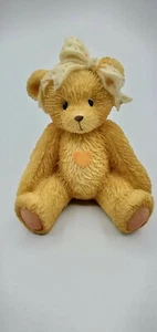 1991 Cherished Teddies Sara Love Ya 950432 Three sisters yellow bow - Picture 1 of 12