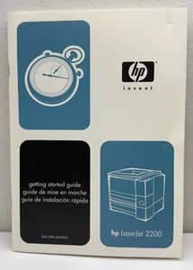 HP LaserJet 2200 Series Printers Getting Started Guide Manual Paperback USED - Picture 1 of 4