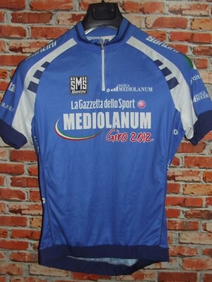 Maillot Cyclisme Santini Bleu Tg. XXL - Photo 1/2
