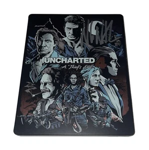 Autógrafo Nathan Drake firmado Uncharted 4 Steelbook Nolan North certificado de autenticidad JSA - Imagen 1 de 5