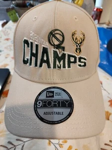 2021 NBA Champs Mil Bucks 9 Forty Cap - Picture 1 of 6