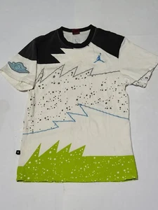 (#2) VTG  Nike Air Jordan Graphic T Shirt Size Youth Medium White  - Picture 1 of 5