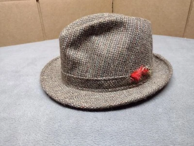 Sombrero de hombre vintage Adam Tweed lana fedora talla 7 1/8  Foto 1 de 4