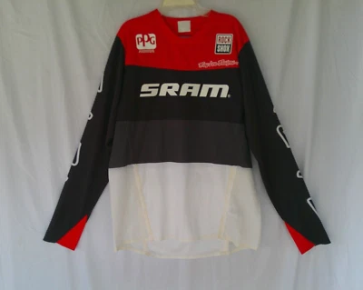 Troy Lee Designs TLD Mens Skyline LS Bike SRAM Jersey Red/Black Medium *SAMPLE* - Image 1 of 4