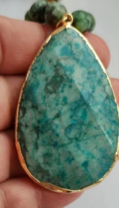 Fashion Boho Jewelry Natural Stones With Semi Precious Pendant Women Bohemia  - Picture 1 of 10