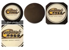 NORTH BAY CENTENNIALS OHL VINTAGE VICEROY OFFICIAL GAME PUCK MADE IN CANADA 