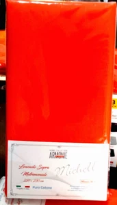 Lenzuolo ARMONIE DI CASA matrimoniale puro cotone misure maxi 250x290 cm ARANCIO - Foto 1 di 2