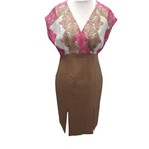 Damen Bodycon Hochzeit Mutter der Braut Sommer dreistöckig Damen Kleid Größe 6 12 - Bild 1 von 16