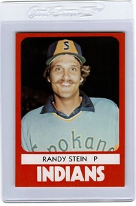 1980 TCMA Spokane INDIANS #13 RANDY STEIN Pomona CALIFORNIA - Picture 1 of 2