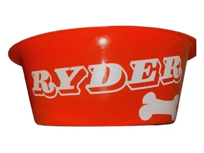 Tigela personalizada de aço inoxidável para cachorros, 2 qt (64 oz) conjuntos de tigelas de água/comida para animais de estimação! - Imagem 1 de 4