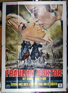 manifesto 4F film FRAULEIN DOKTOR Suzy Kendall Capucine Alberto Lattuada 1968 - Picture 1 of 1