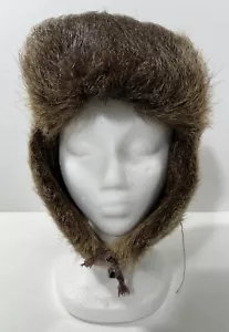 Vintage Ushanka Russian Fur Trapper Hat Men's - Picture 1 of 6