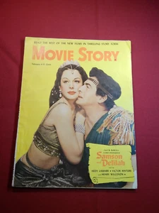 February 1950 Movie Story movie magazine cover Hedy Lamarr in Samson and Delilah - Picture 1 of 3