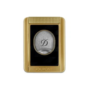 ST Dupont *Stand* Zigarrencutter Monogramm gold/Schwarz, 23mm Schnitt - Bild 1 von 2