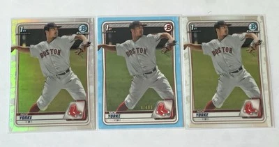 Nick Yorke 2020 Bowman Draft 1st Refractor  Blue Parallel Boston Red Sox - Image 1 of 4