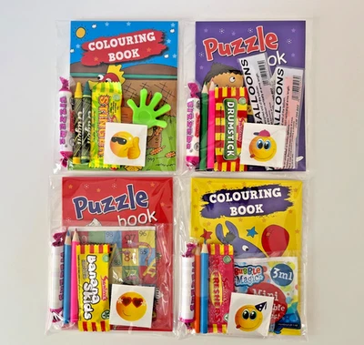 Bolsas de fiesta precargadas para niños unisex PEDIDO MÍNIMO 6 BOLSAS Edad 3+ PUZZLE PARA COLOREAR Foto 1 de 4