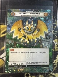Cryptid Camp TCG Visions Of Mothman Crinkled Mothman #006 Serialized Holo 7/50 - Picture 1 of 4