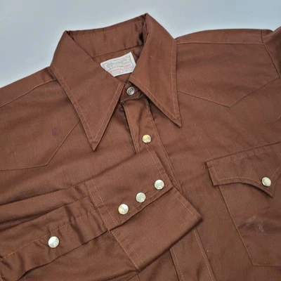 H Bar C California Ranchwear Pearl Snap Button Up Shirt Men's Size Large? - Image 1 of 4