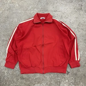 True Vintage 70s Liberty Action Eisenhower Jacket Red Zip Worker Size Large Rare - Picture 1 of 8