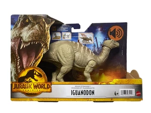 JURASSIC WORLD DOMINION ROAR STRIKERS IGUANODON DINOSAUR FIGURE MATTEL - Picture 1 of 4